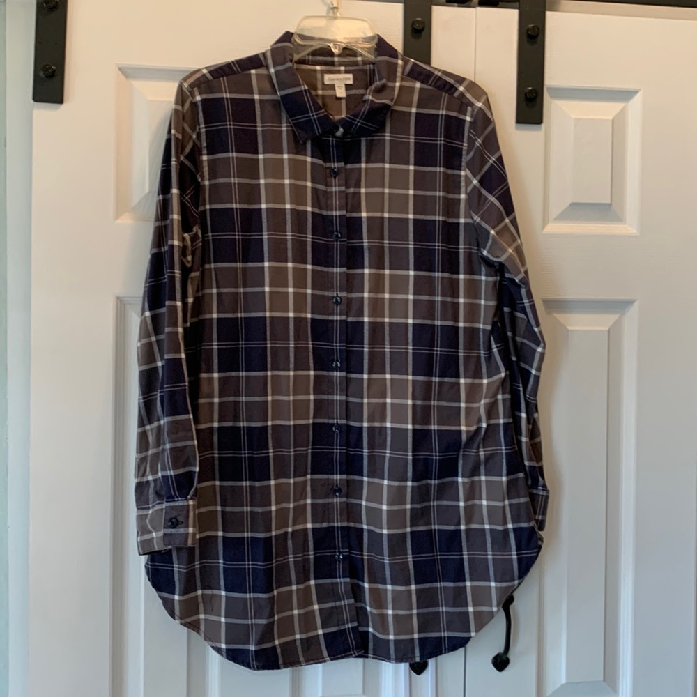 Garnet Hill button up tunic size 14
